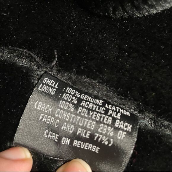 Colebrook Classics Genuine Suede Leather Faux Fur Lined Hooded Jacket Small - Picture 9 of 10